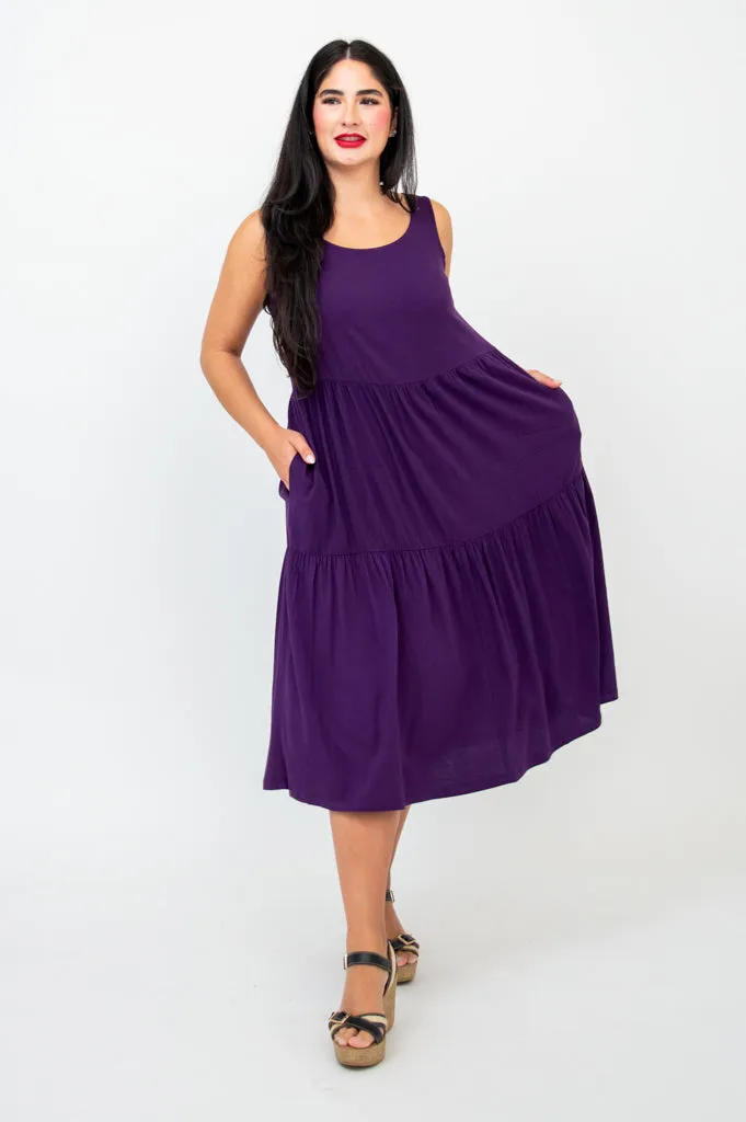 Juni Dress, Royale, Linen Bamboo