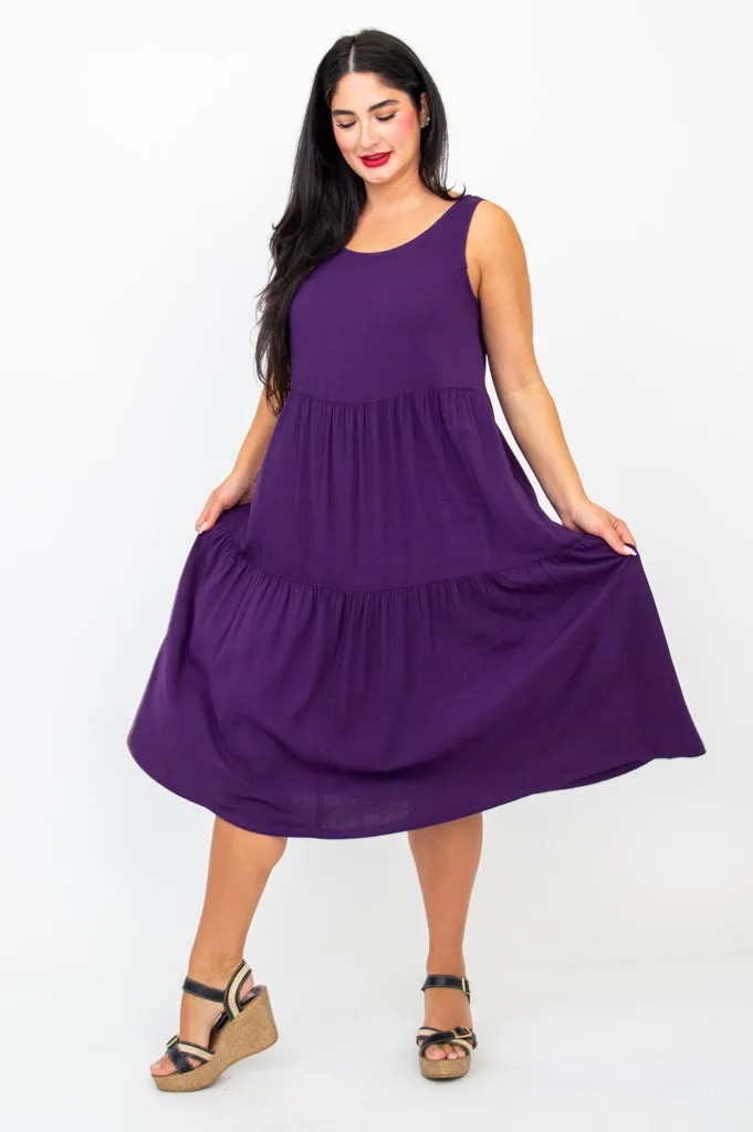 Juni Dress, Royale, Linen Bamboo