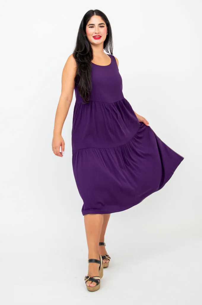 Juni Dress, Royale, Linen Bamboo