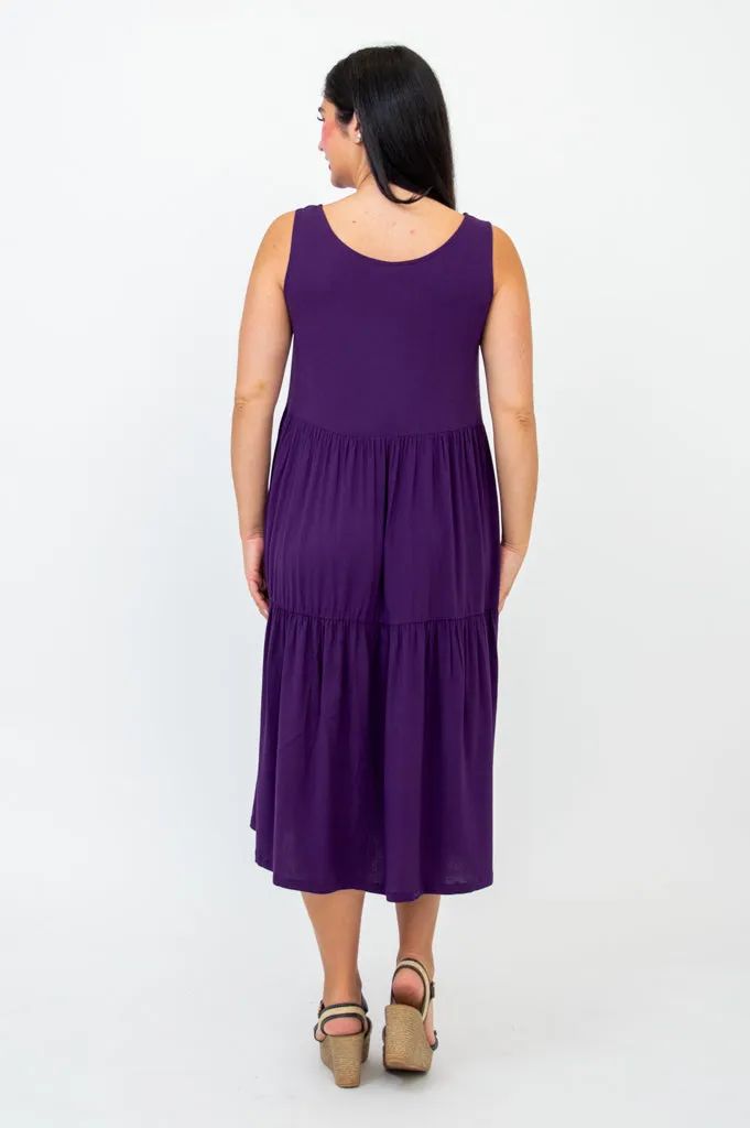Juni Dress, Royale, Linen Bamboo