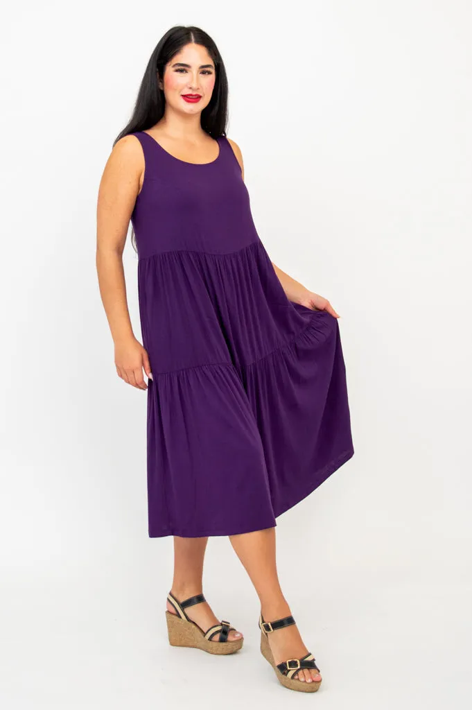 Juni Dress, Royale, Linen Bamboo