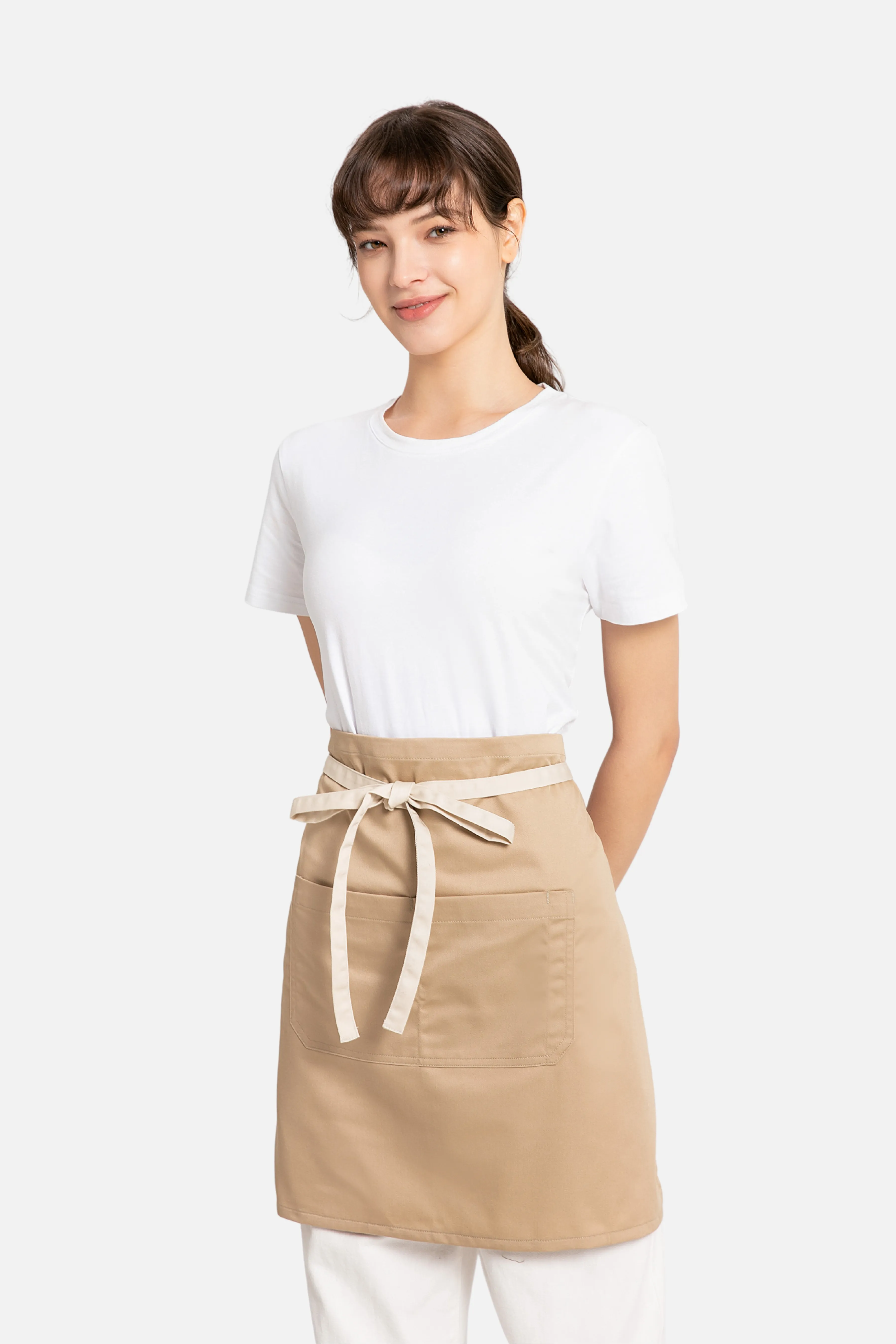 Kai Beige Half Apron