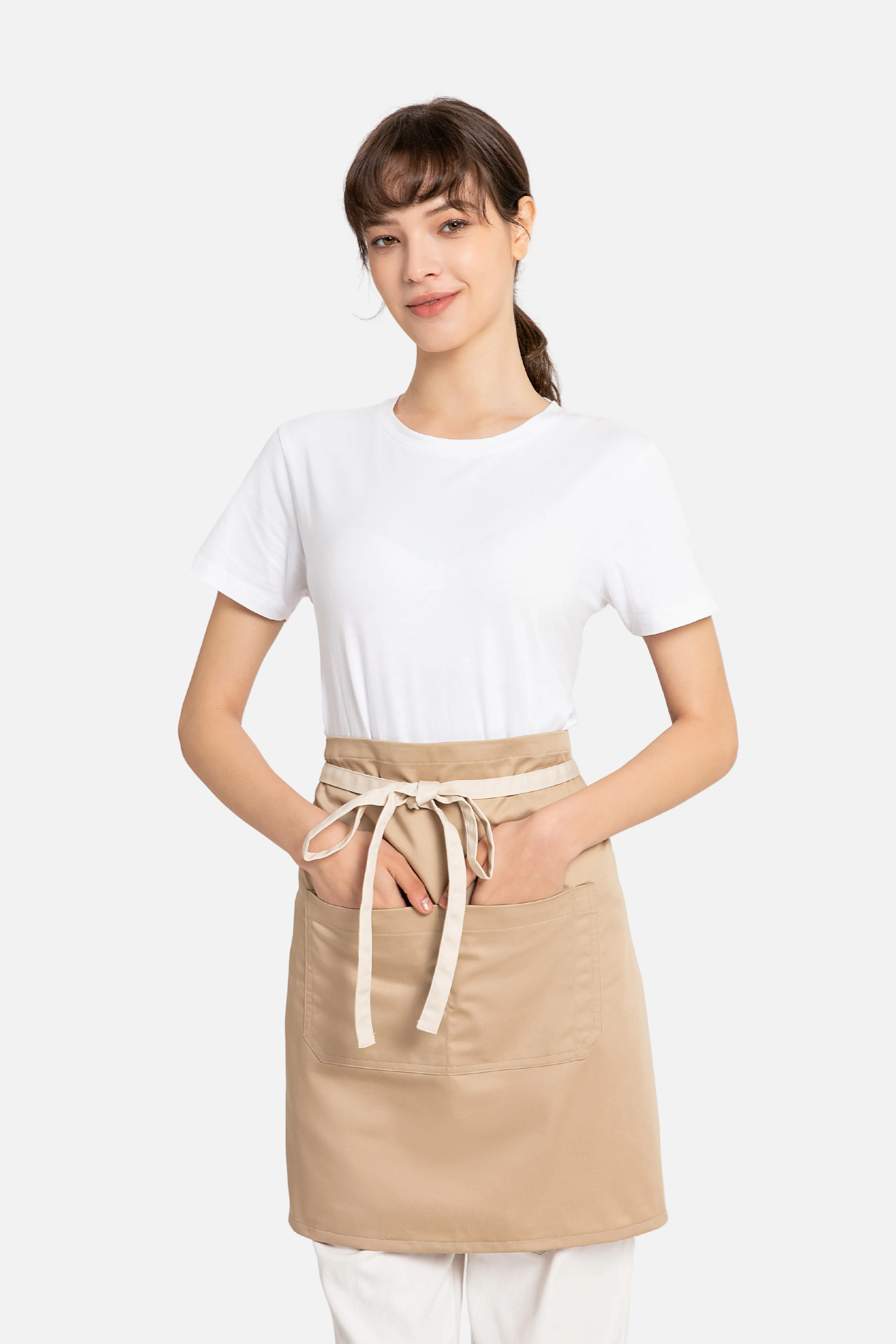 Kai Beige Half Apron