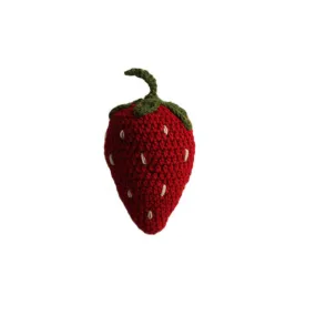 Knit Rattle Strawberry Silk Road Bazaar