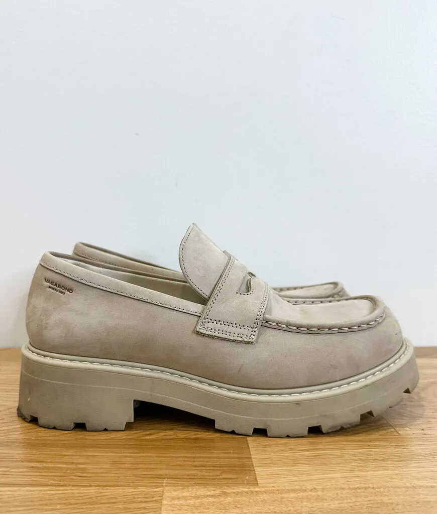 Leather Lug Sole Loafers