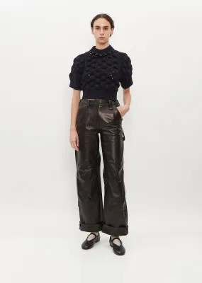 Leather Workwear Trousers