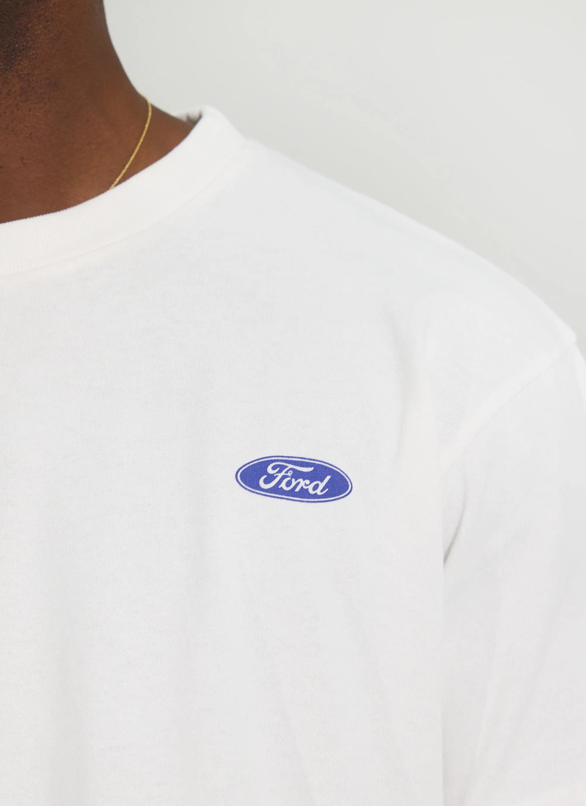 Mach Won! '69 Mustang Oversized T Shirt | Percival x Ford | White