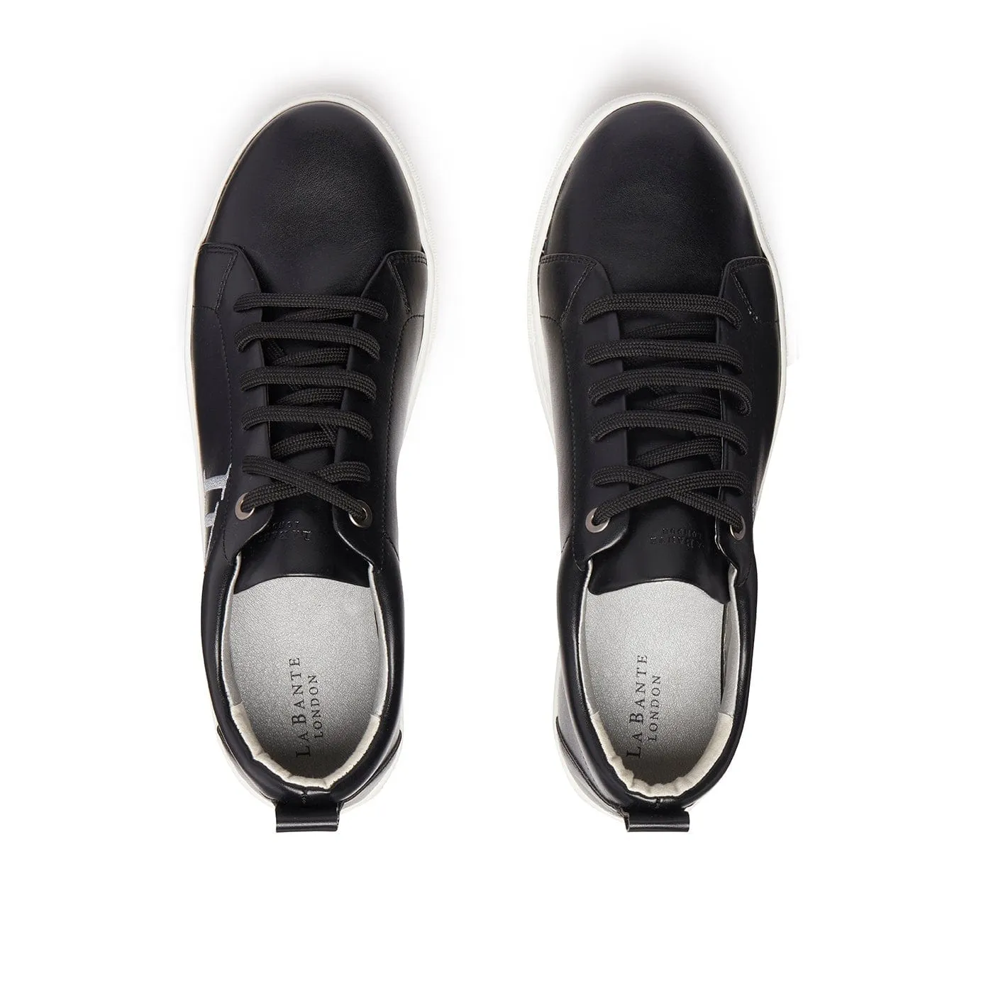 Men's Apple Leather Vegan Sneakers | Black