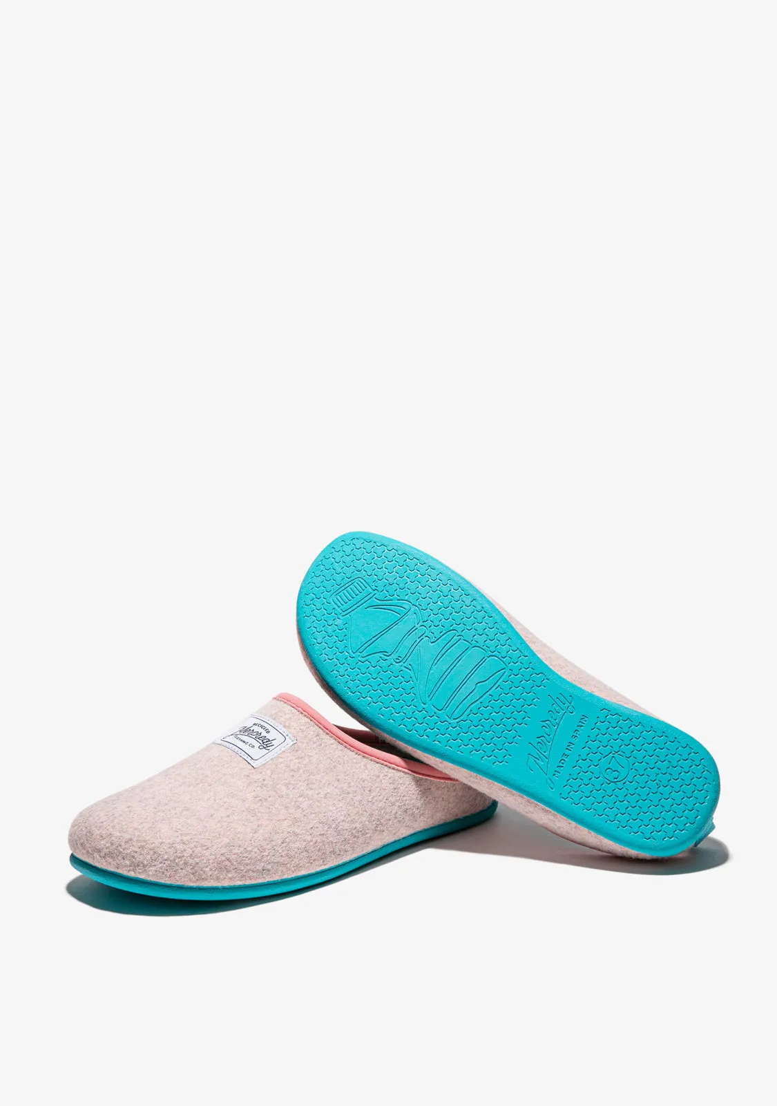 Mercredy Slipper Grey / Turquoise