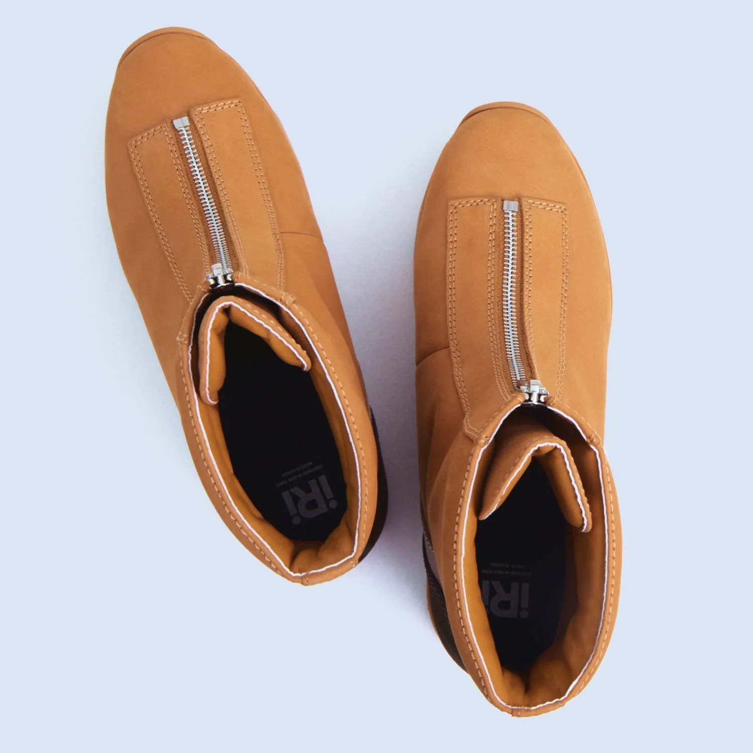 Odele Camel Zip-Up Boot