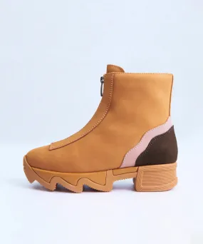 Odele Camel Zip-Up Boot