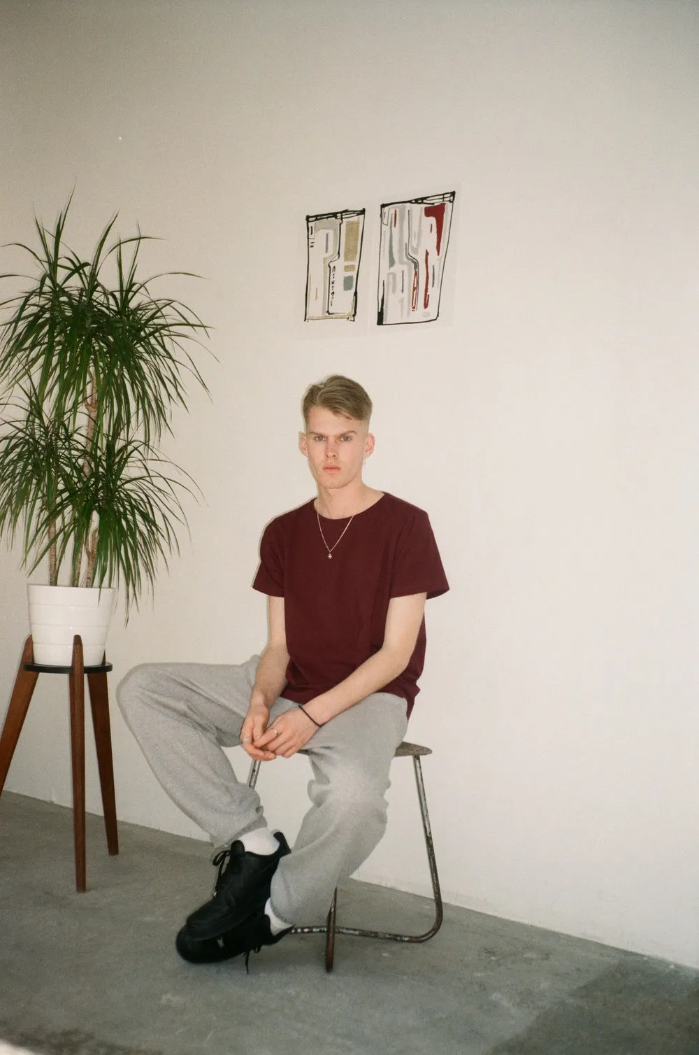 Organic Cotton T-Shirt in Deep Red
