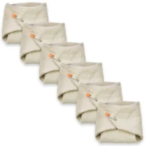 Organic Muslin Flat Diapers (6 Pack)