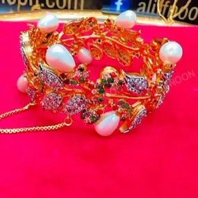 Pearl Stone Kangan Bracelet