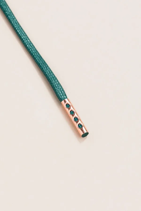 Pine Green | Round Waxed Shoelaces