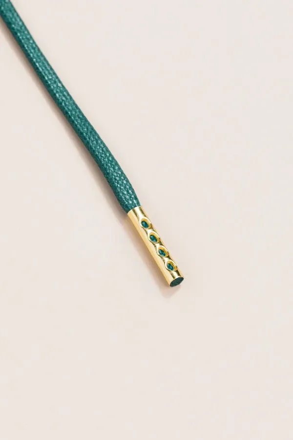 Pine Green | Round Waxed Shoelaces