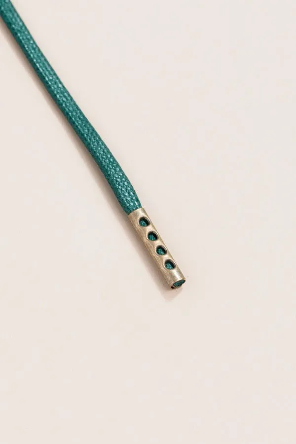 Pine Green | Round Waxed Shoelaces