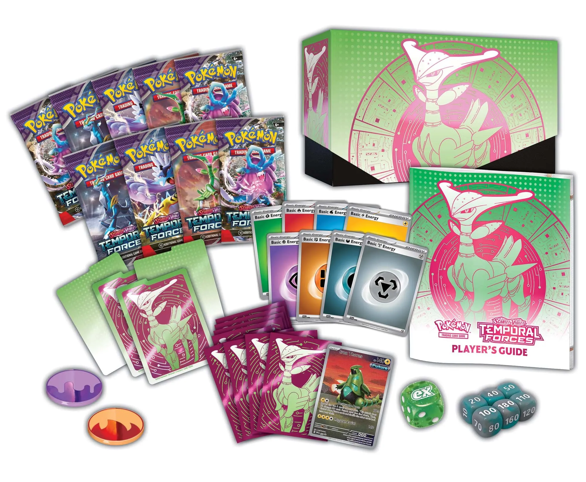 Pokemon TCG Scarlet & Violet 5 Temporal Forces Elite Trainer Box Assorted Styles