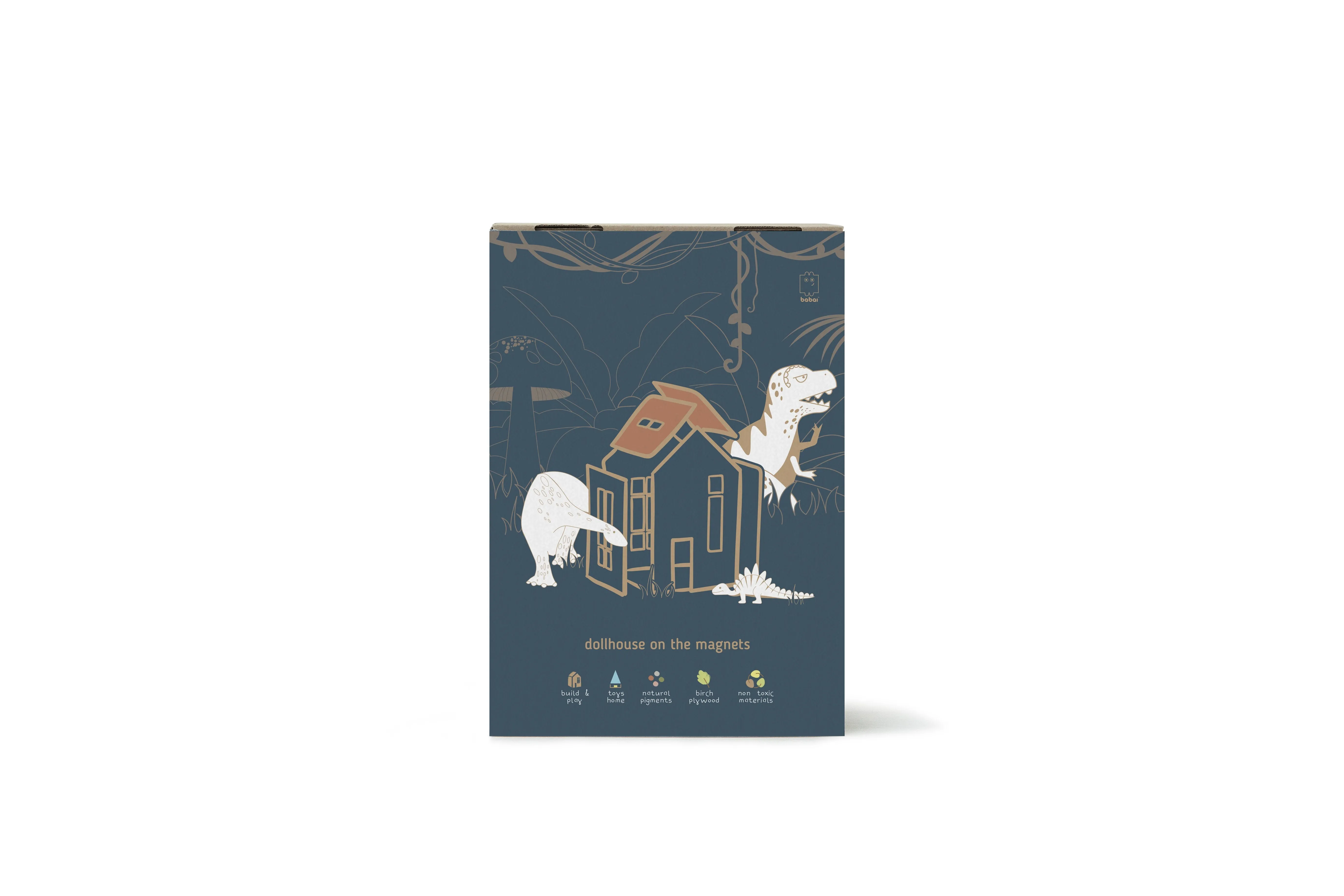 Poppenhuis met magneten Medium - Terra - Babai