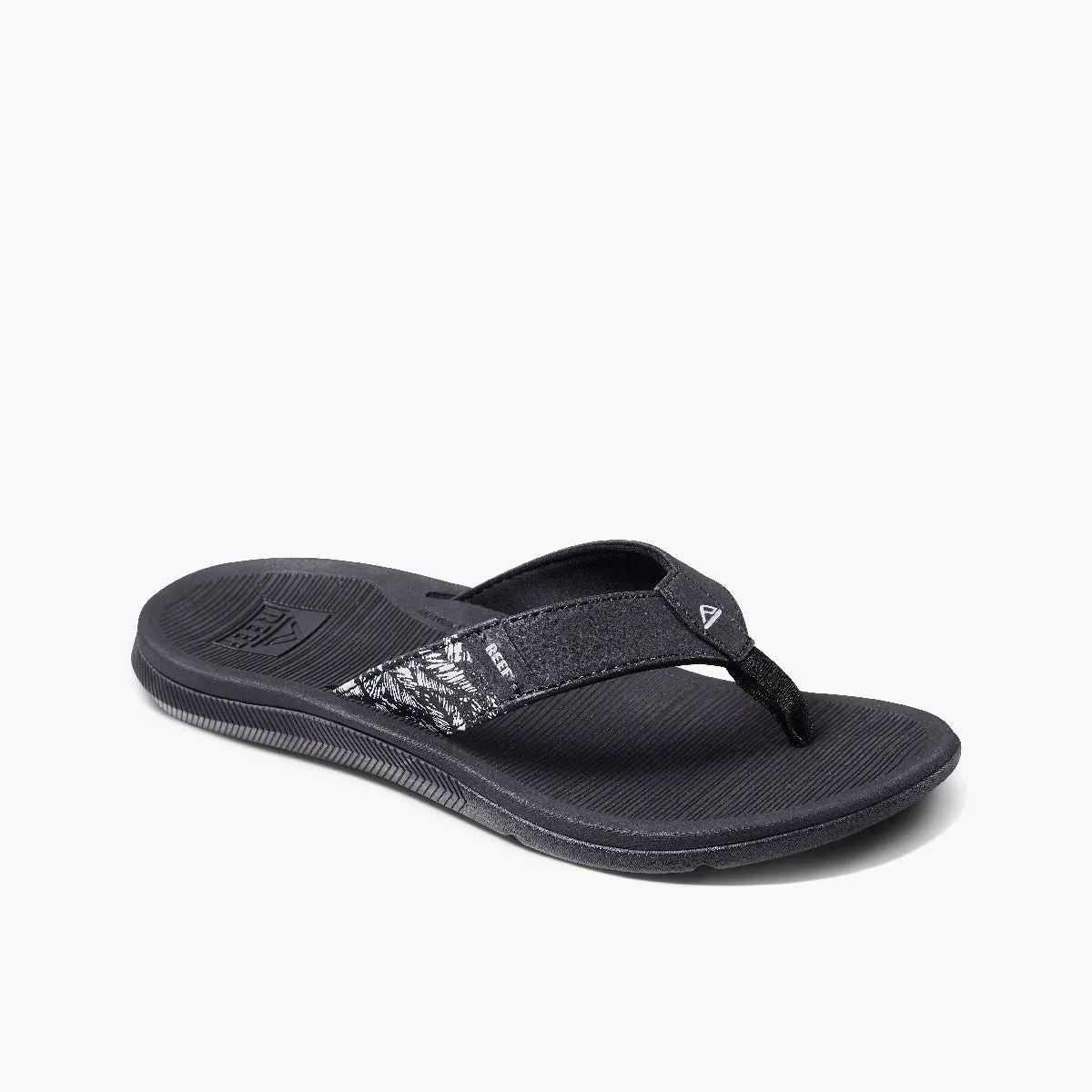 Reef Womens Santa Ana Black White