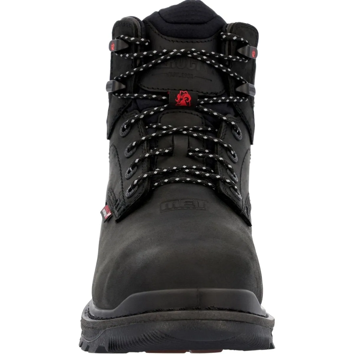 Rocky Rams Horn Men's Composite Toe Internal Met Guard Work Boots Rkk0393 In Black