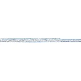 Round 3/16" Metallic Laces - Silver (1 Pair Pack) Shoelaces