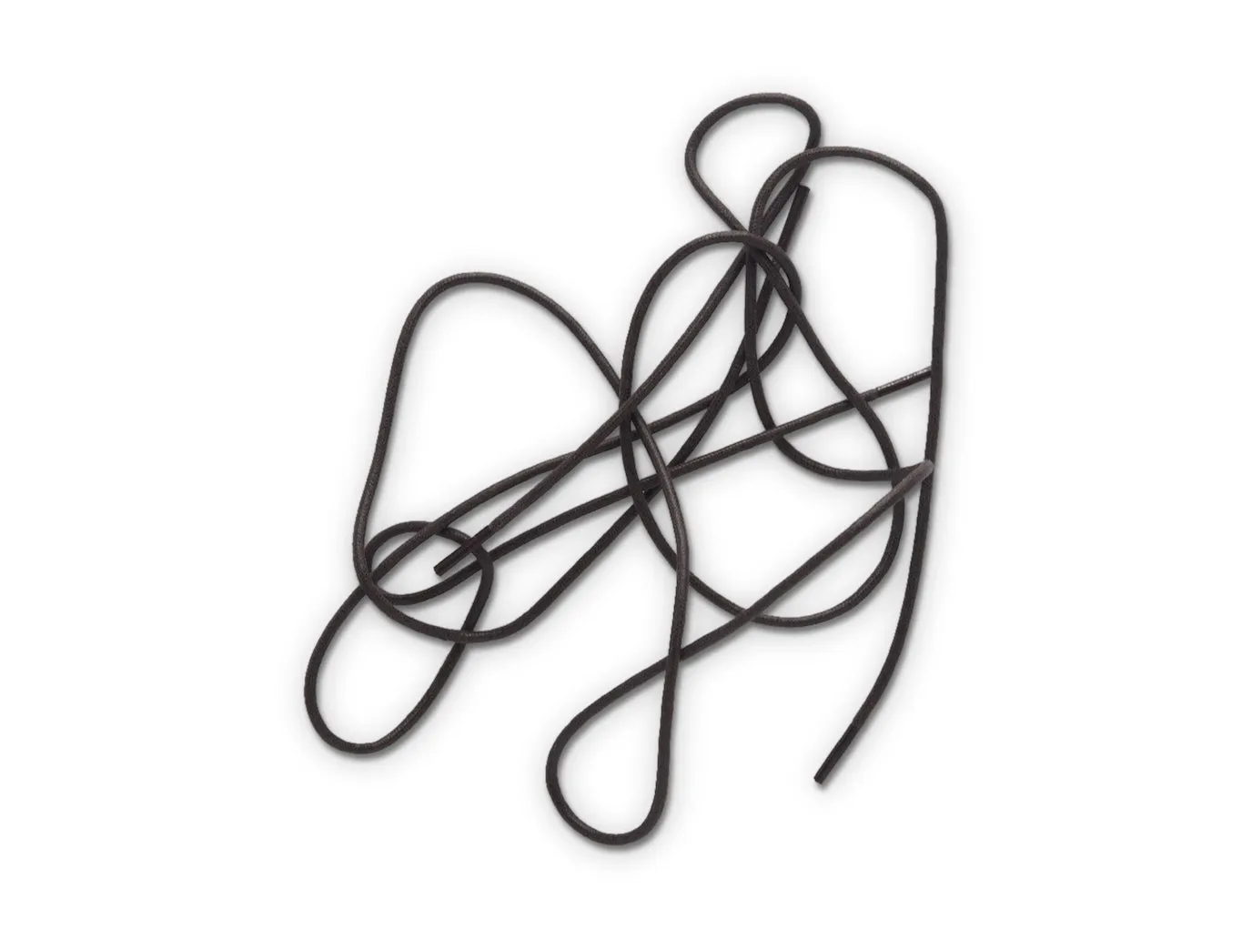 Round Waxed Cotton Laces 72cm Dark Brown