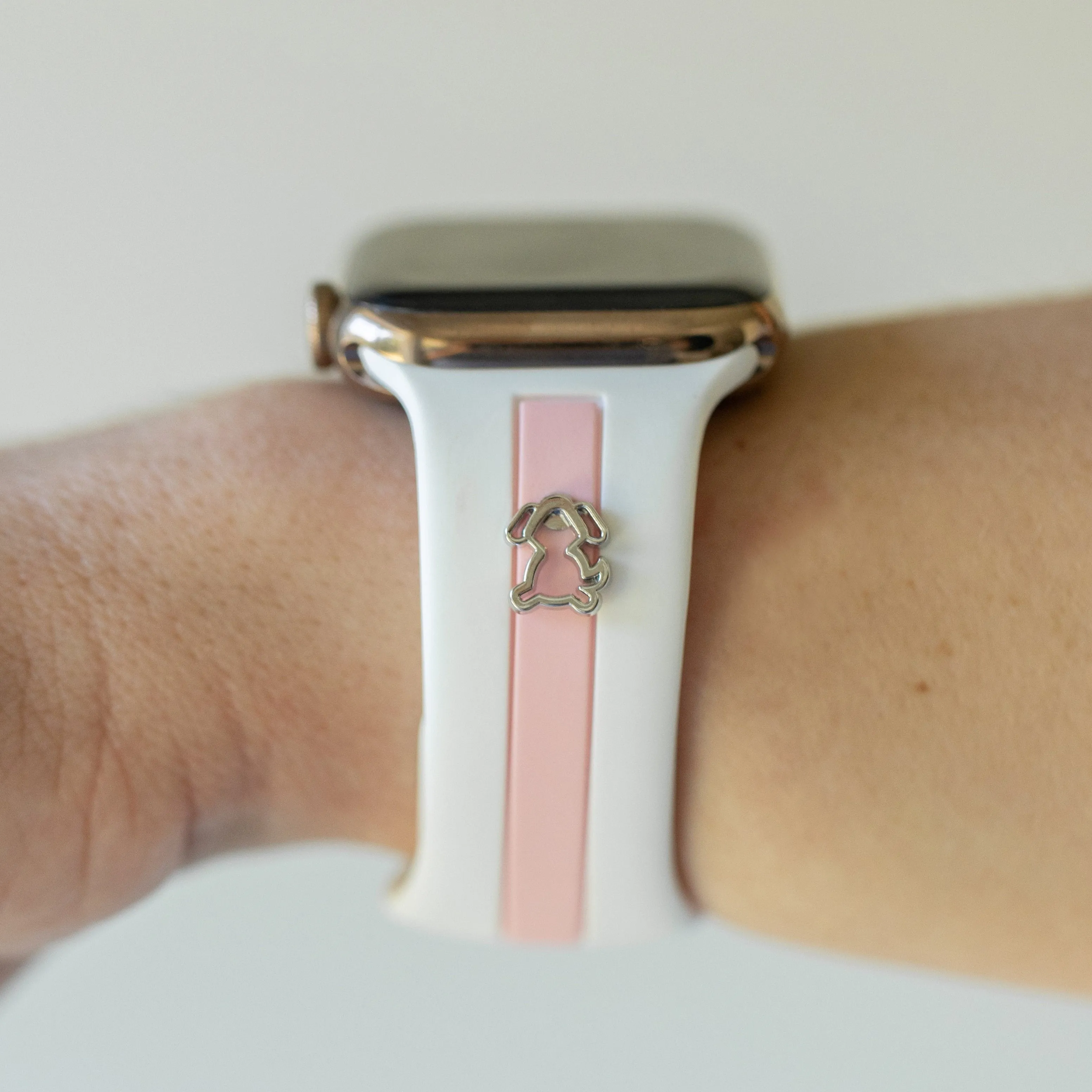 Skye White & Bubblegum Smart Watch Band