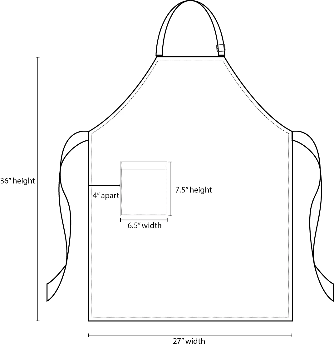 Small Stripes Bib Apron