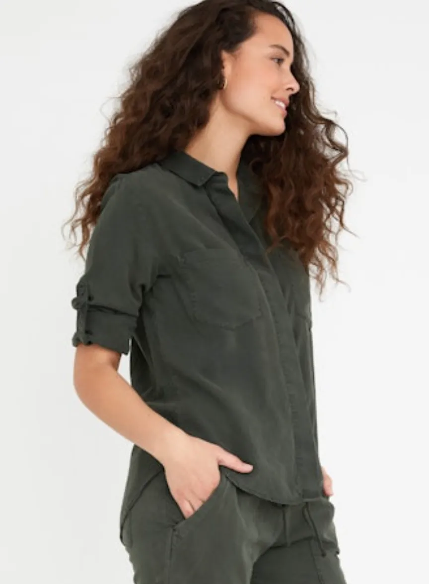 Split Back Shirt Italian Herb