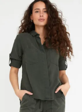Split Back Shirt Italian Herb
