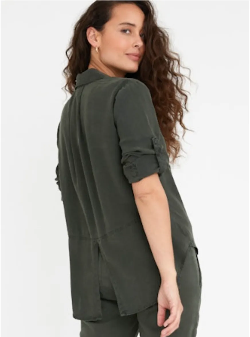 Split Back Shirt Italian Herb
