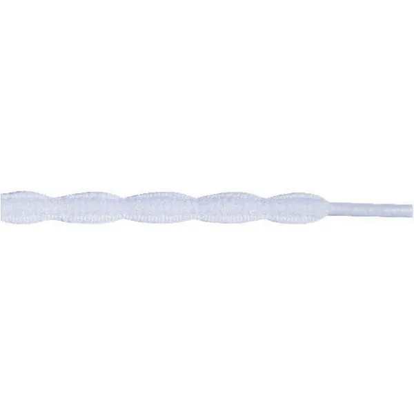 Squiggle 5/16" - White (12 Pair Pack) Shoelaces