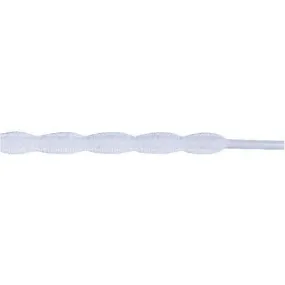 Squiggle 5/16" - White (12 Pair Pack) Shoelaces