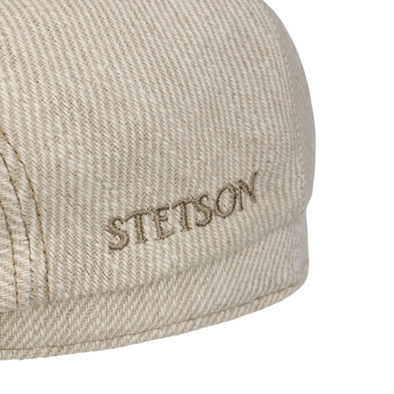 Sustainable Heavy Twill Flat Cap by Stetson