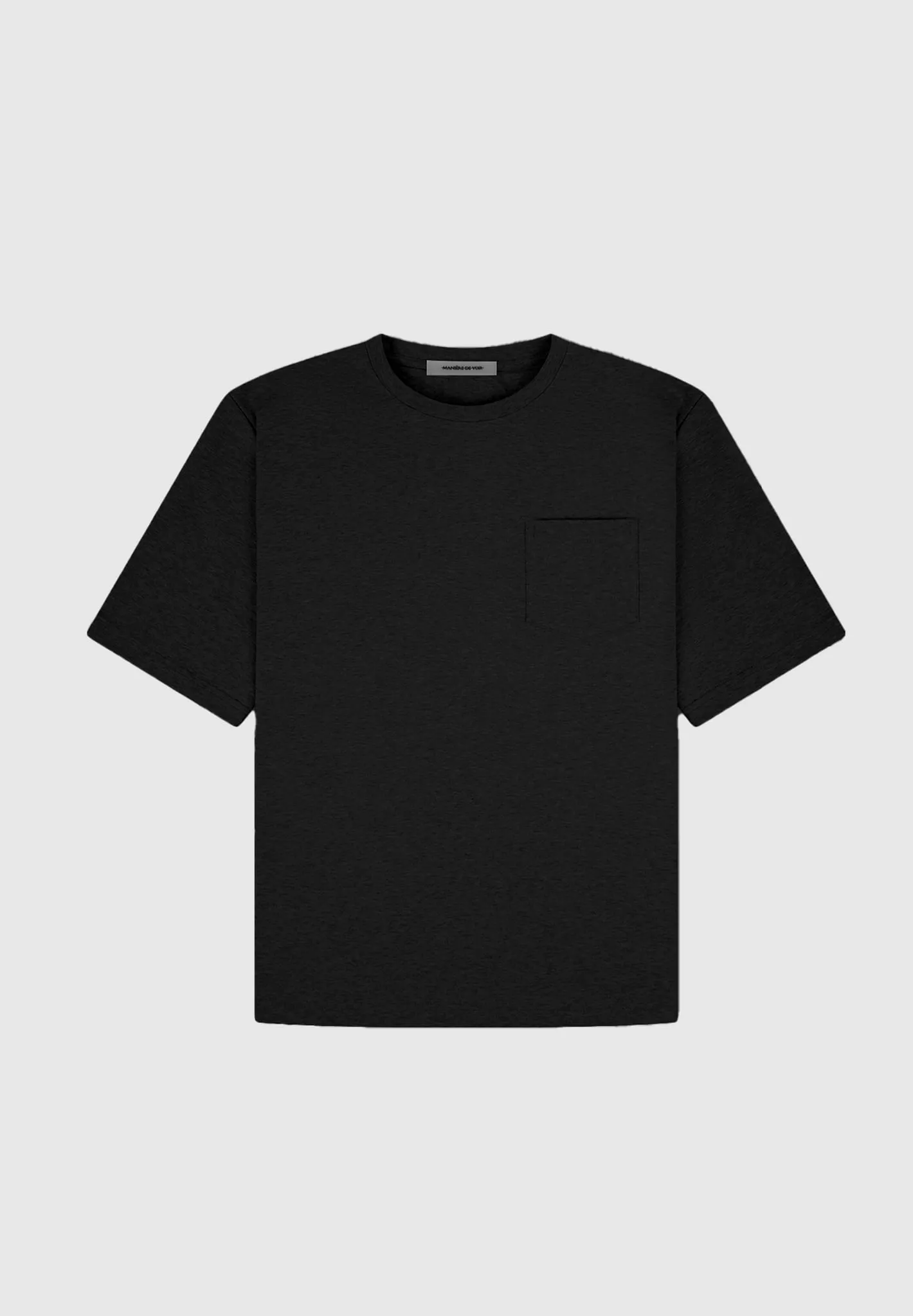 Éternel Oversized Fit Cotton T-Shirt - Black