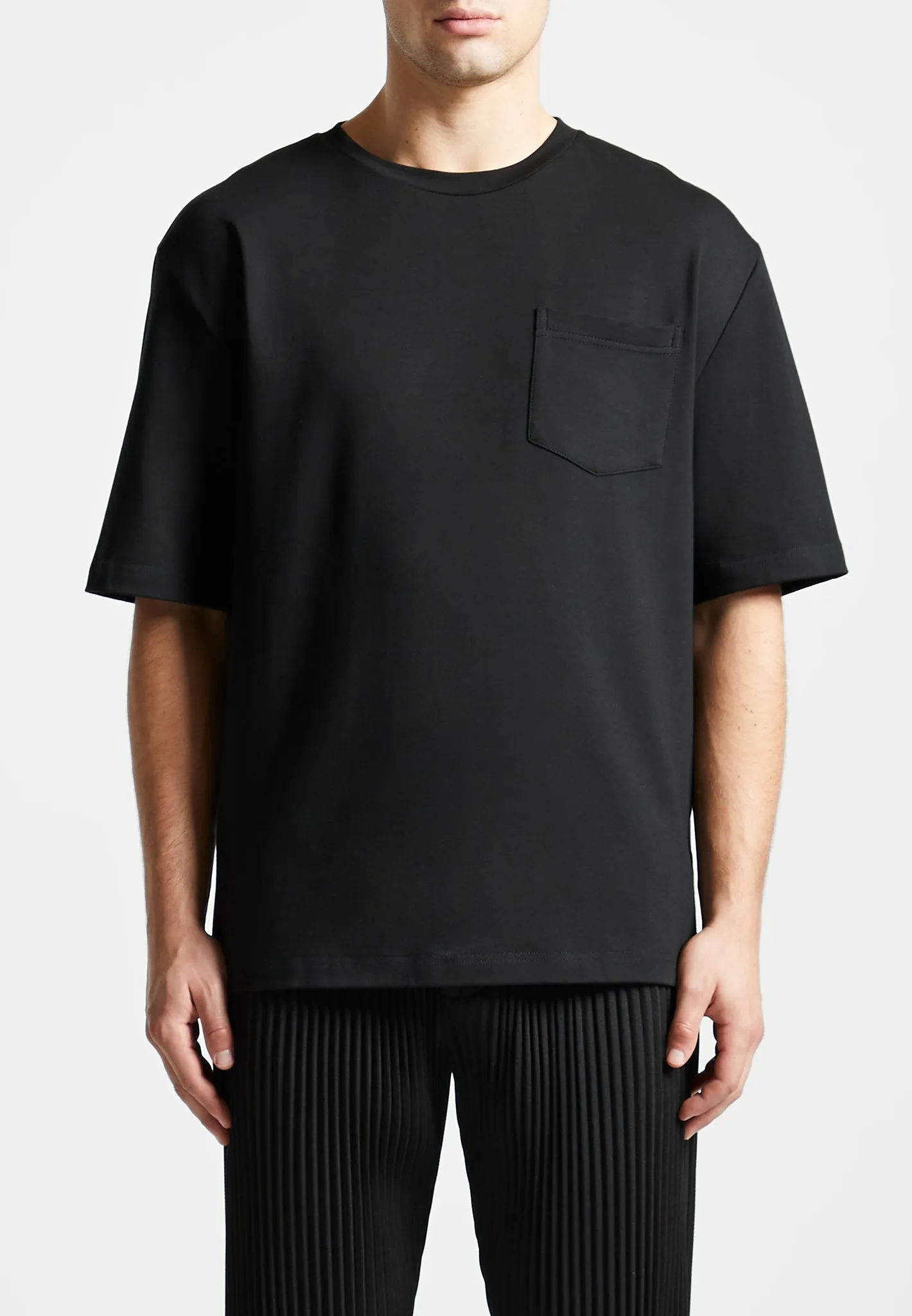 Éternel Oversized Fit Cotton T-Shirt - Black
