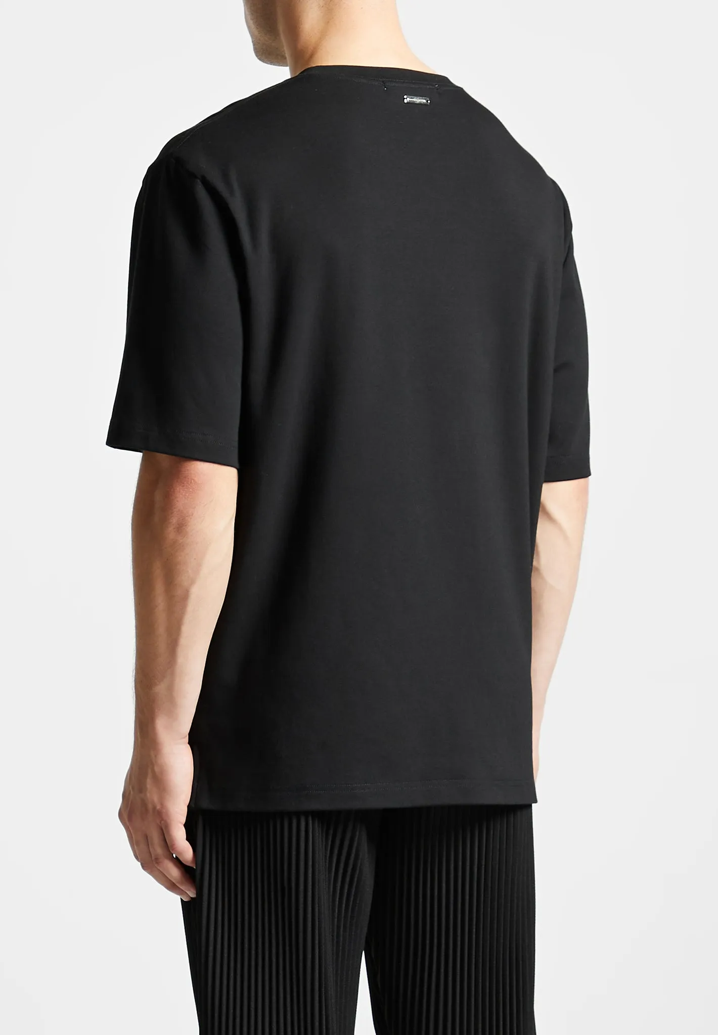 Éternel Oversized Fit Cotton T-Shirt - Black