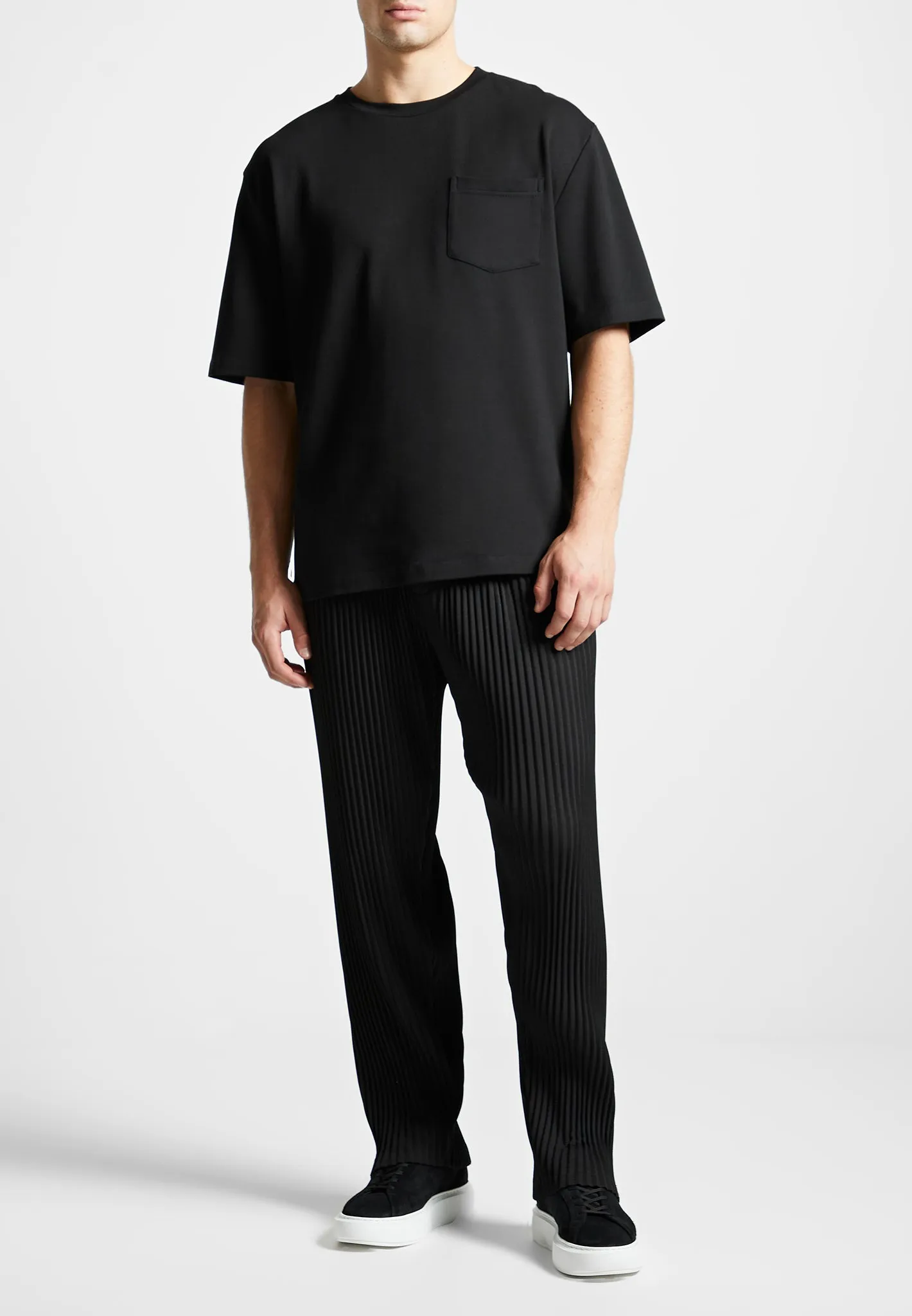 Éternel Oversized Fit Cotton T-Shirt - Black