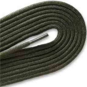 Thin Round Fashion Dress 1/8" Laces - Olive Green (2 Pair Pack) Shoelaces