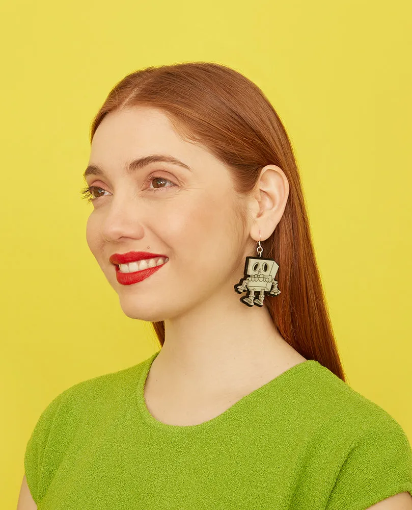 Til Death Do Us Part Spongebob and Patrick Earrings -Glow in the Dark-
