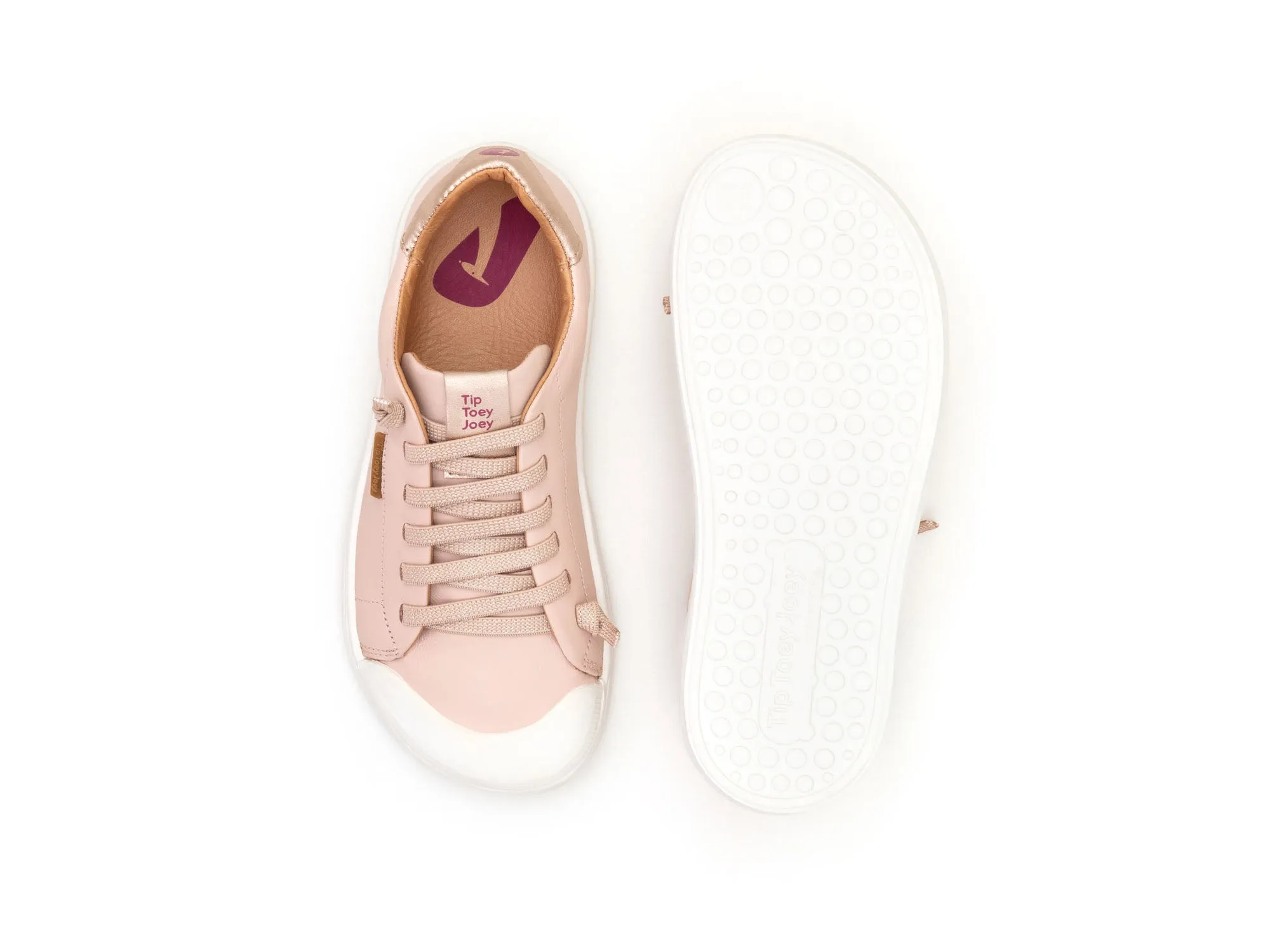 Tip Toey Joey Girl's Volt Sneakers - Cotton Candy / Metallic Salmon