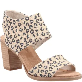 TOMS Majorca Cutout Textured Cheetah Sandal