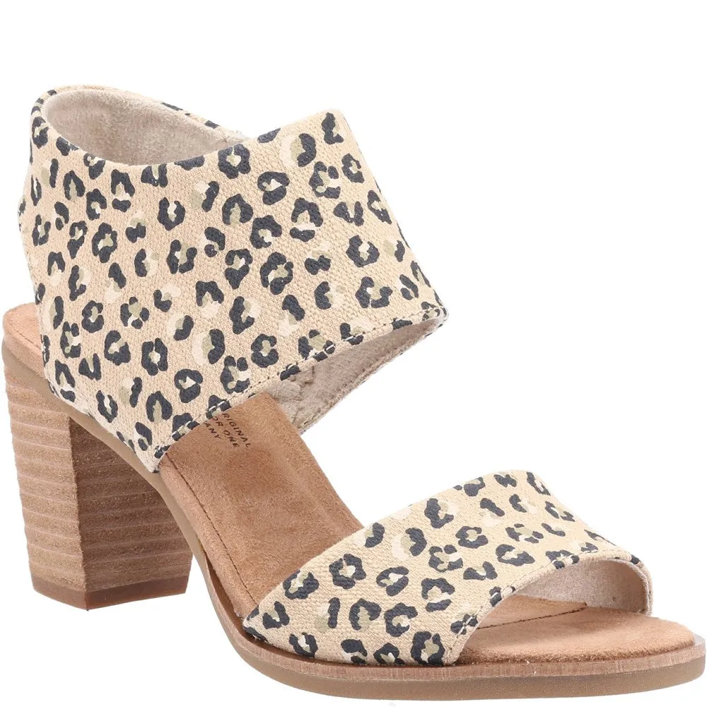 TOMS Majorca Cutout Textured Cheetah Sandal