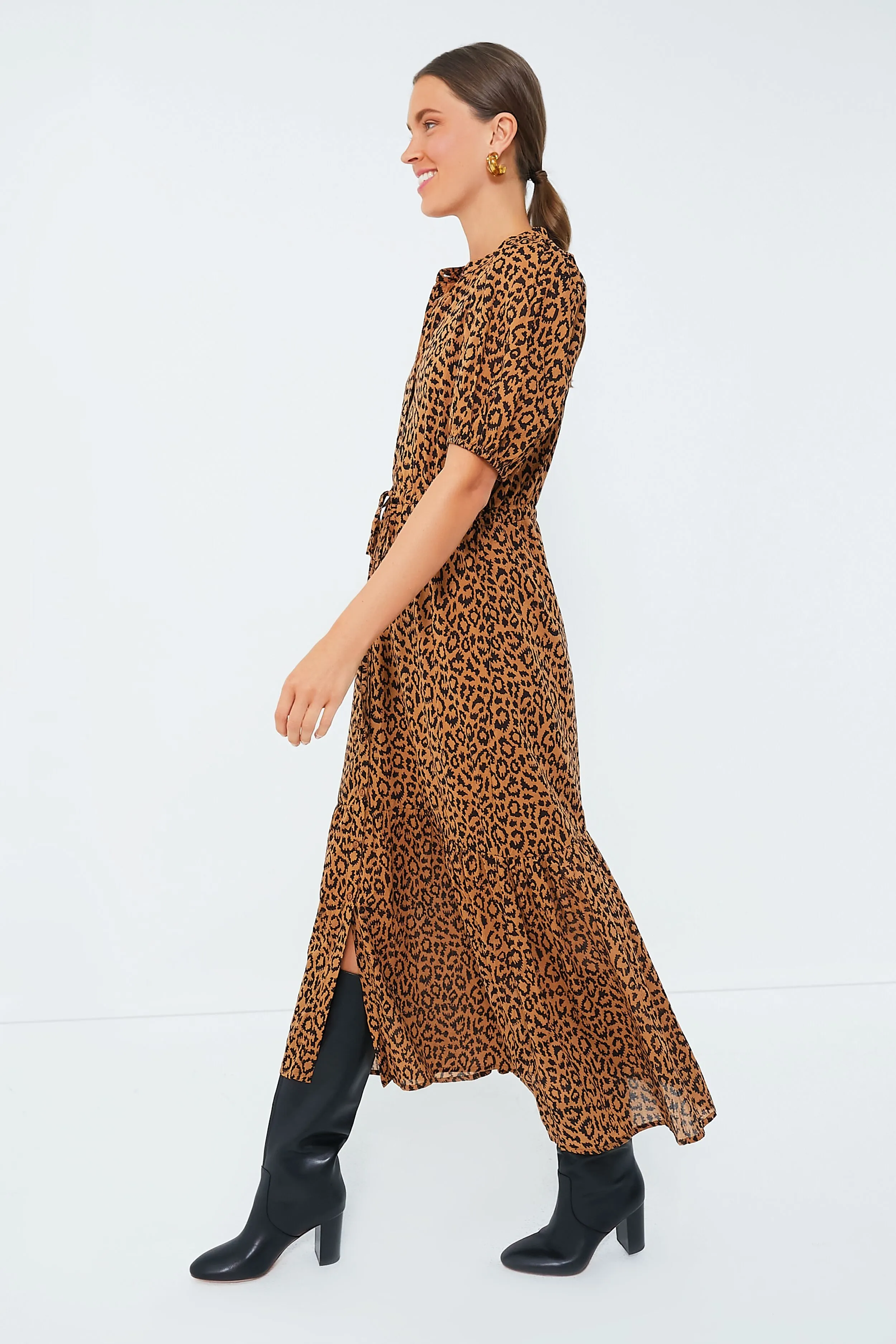 Vintage Leopard Organic Lucy Dress