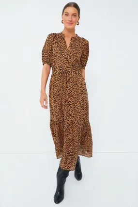 Vintage Leopard Organic Lucy Dress