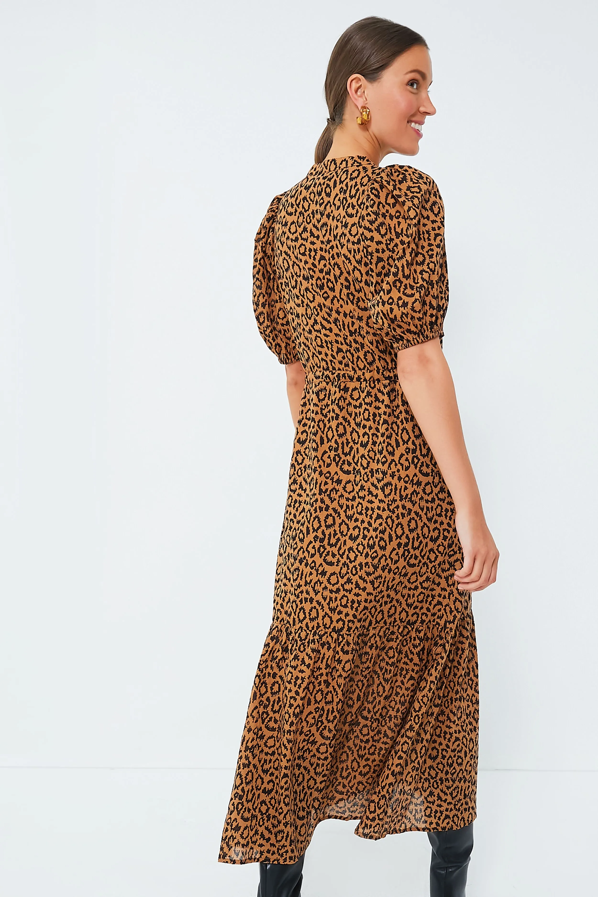 Vintage Leopard Organic Lucy Dress