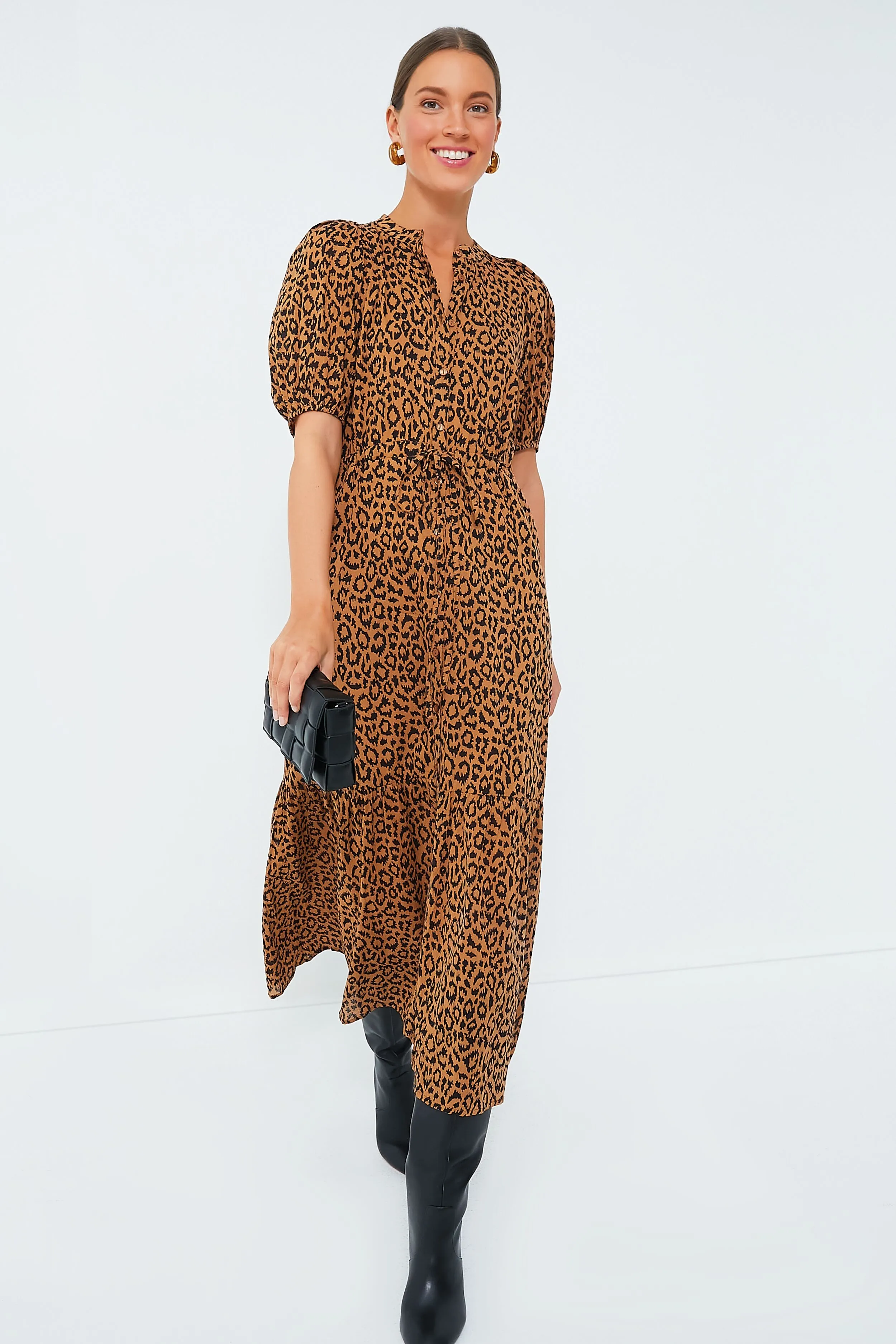 Vintage Leopard Organic Lucy Dress