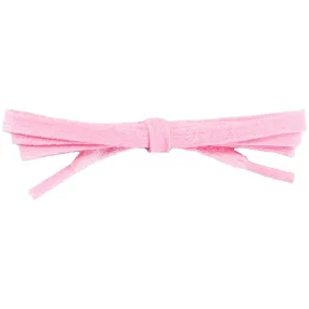 Waxed Cotton 1/4" Flat Dress Laces 12 Pack - Pastel Pink (12 Pair Pack) Shoelaces