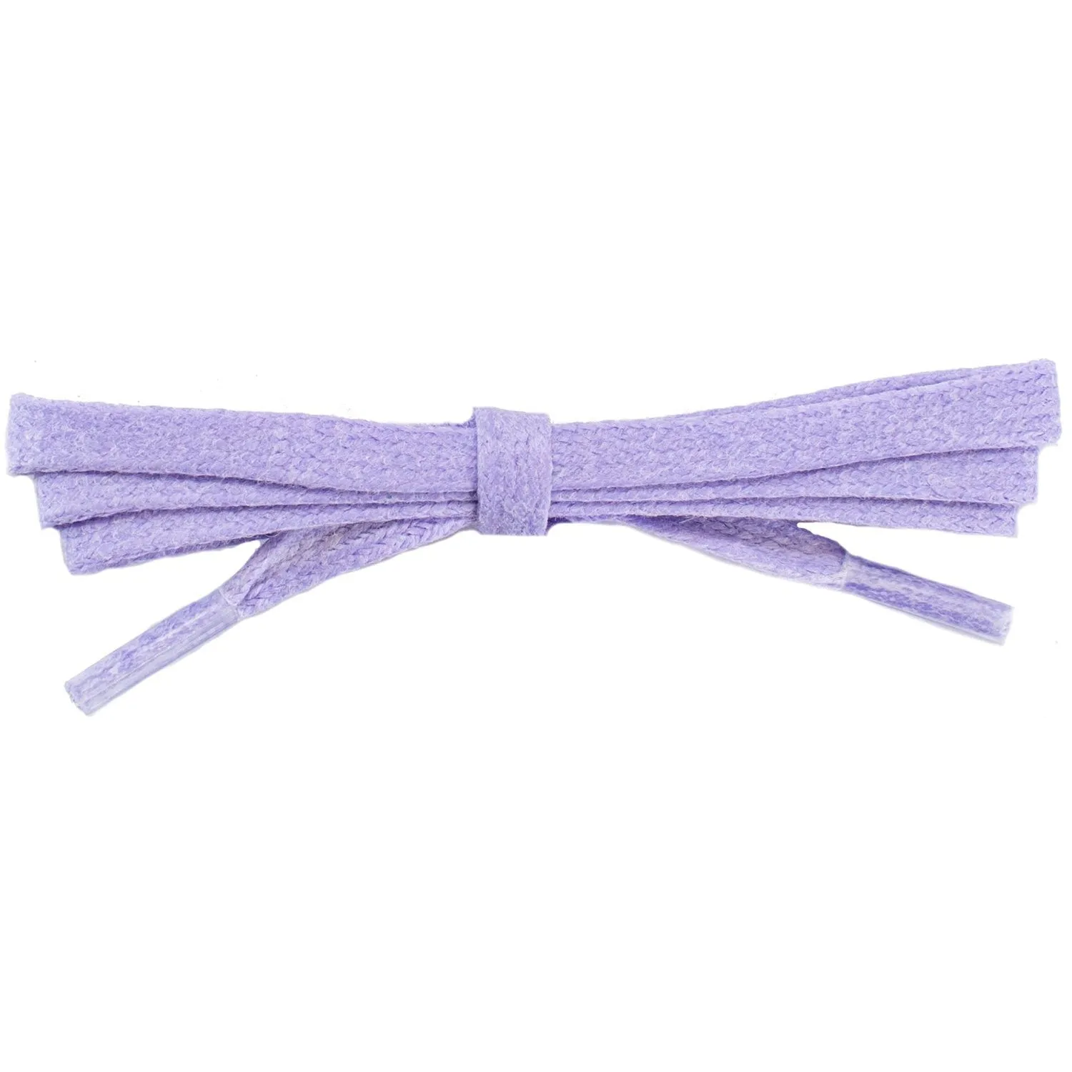 Waxed Cotton 1/4" Flat Dress Laces 12 Pack - Violet (12 Pair Pack) Shoelaces